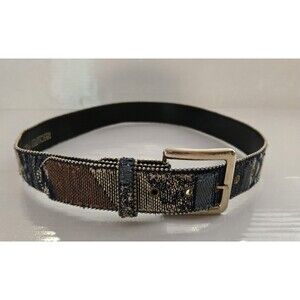 Absolutely Fresh Multicolor Geometric Studded Dress Belt Adjustable USA Made